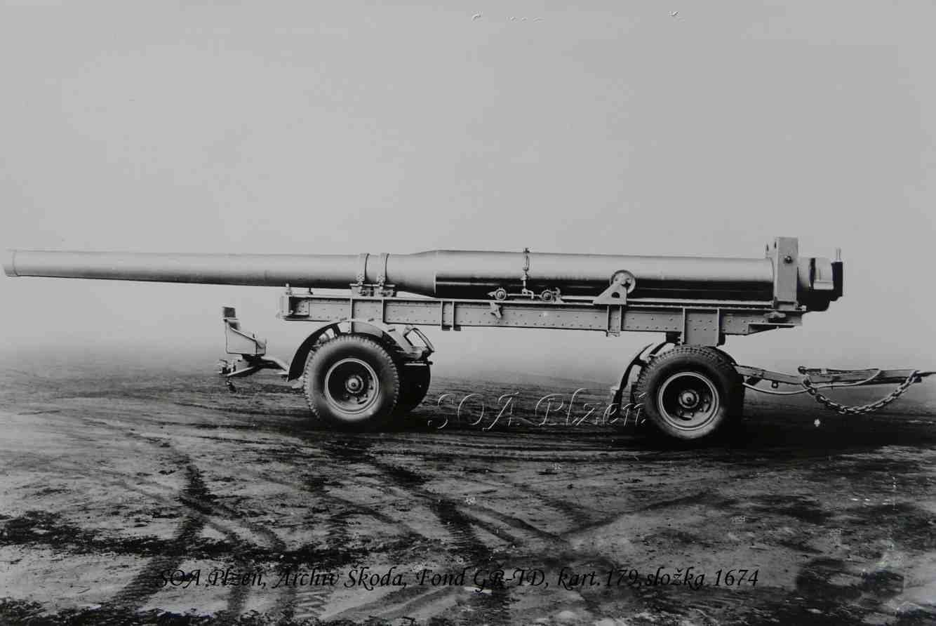 Hlavňový vůz 21 cm kanonu V2
